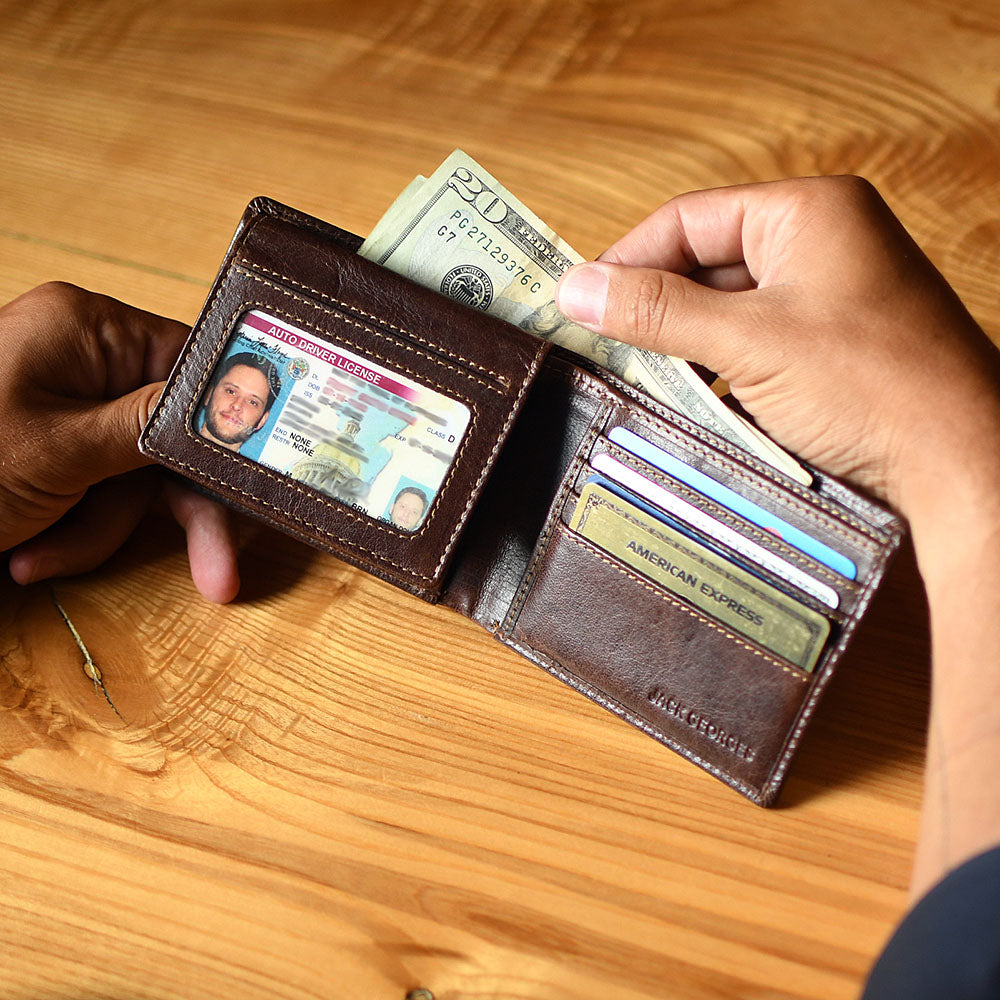 Bifold Wallet with ID Flap #7302