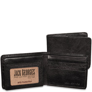 Voyager Bifold Wallet with ID Flap #7302 Slate