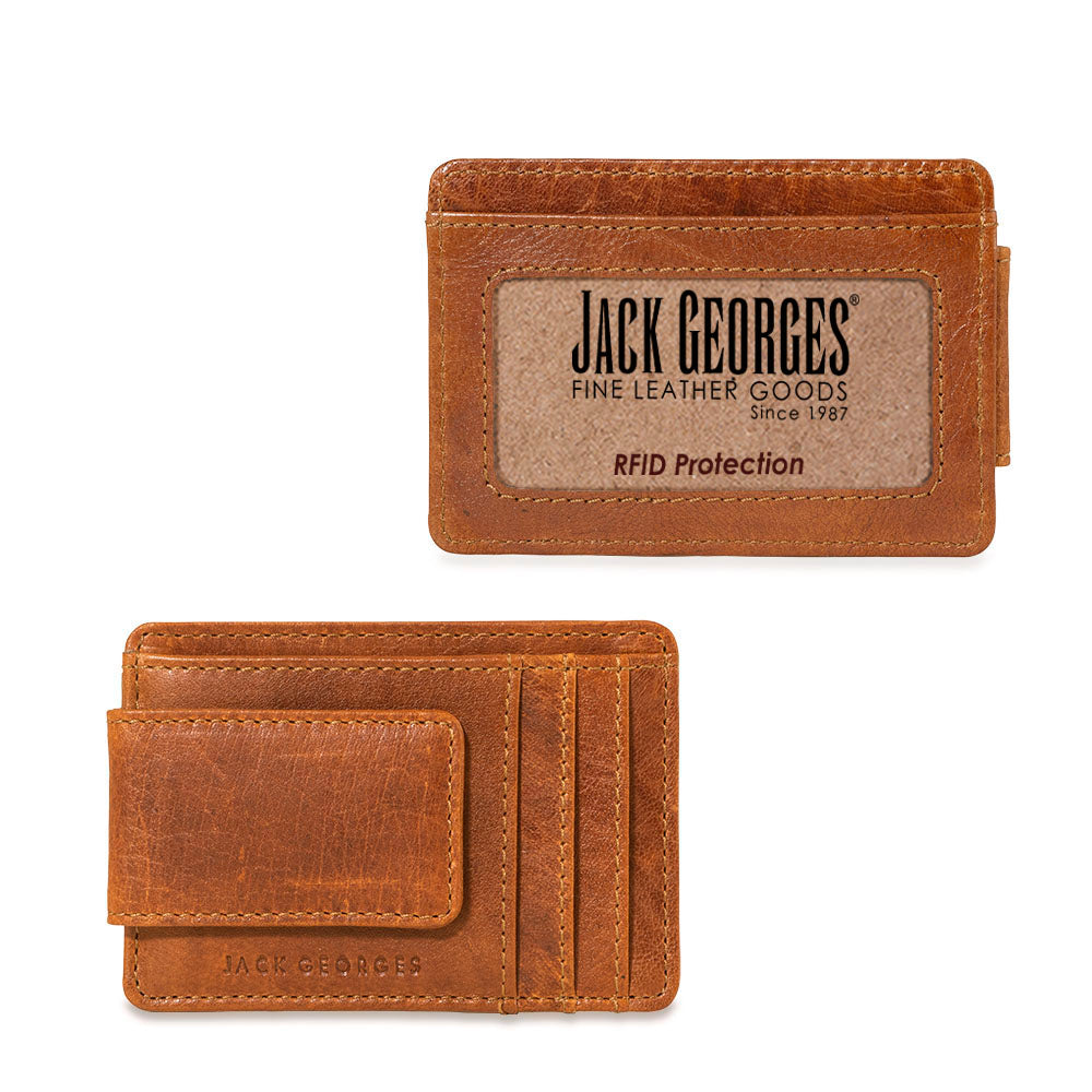Leather Money Clip - Voyager RFID Wallet #7308 | Jack Georges