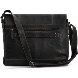 Voyager Full-Size Messenger Bag #7315 Black Back