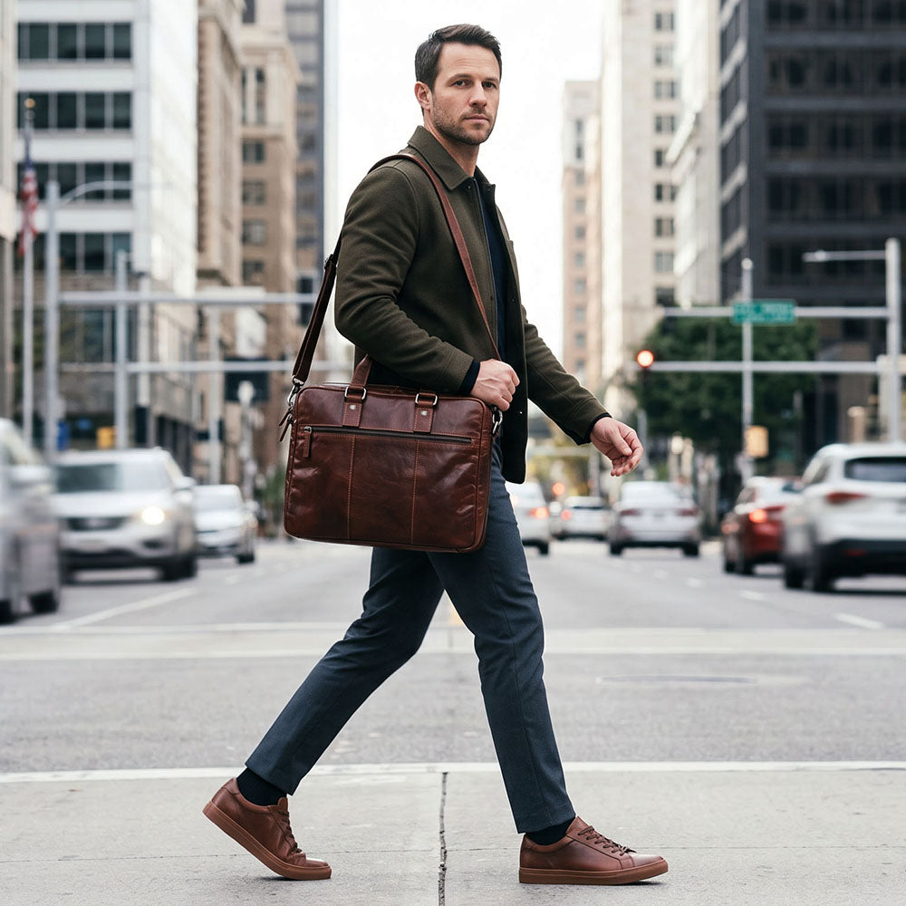 Fine Leather Briefcase - Voyager Professional #7317 | Jack Georges