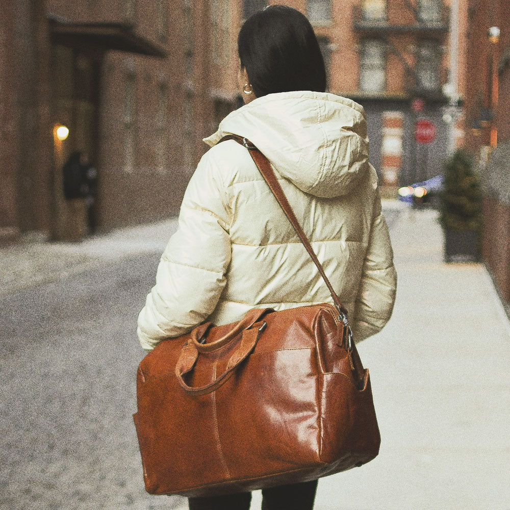 Leather Day Bag/Duffle - Voyager #7318 | Jack Georges Leather Day Bag/Duffle - Voyager #7318 | Jack Georges