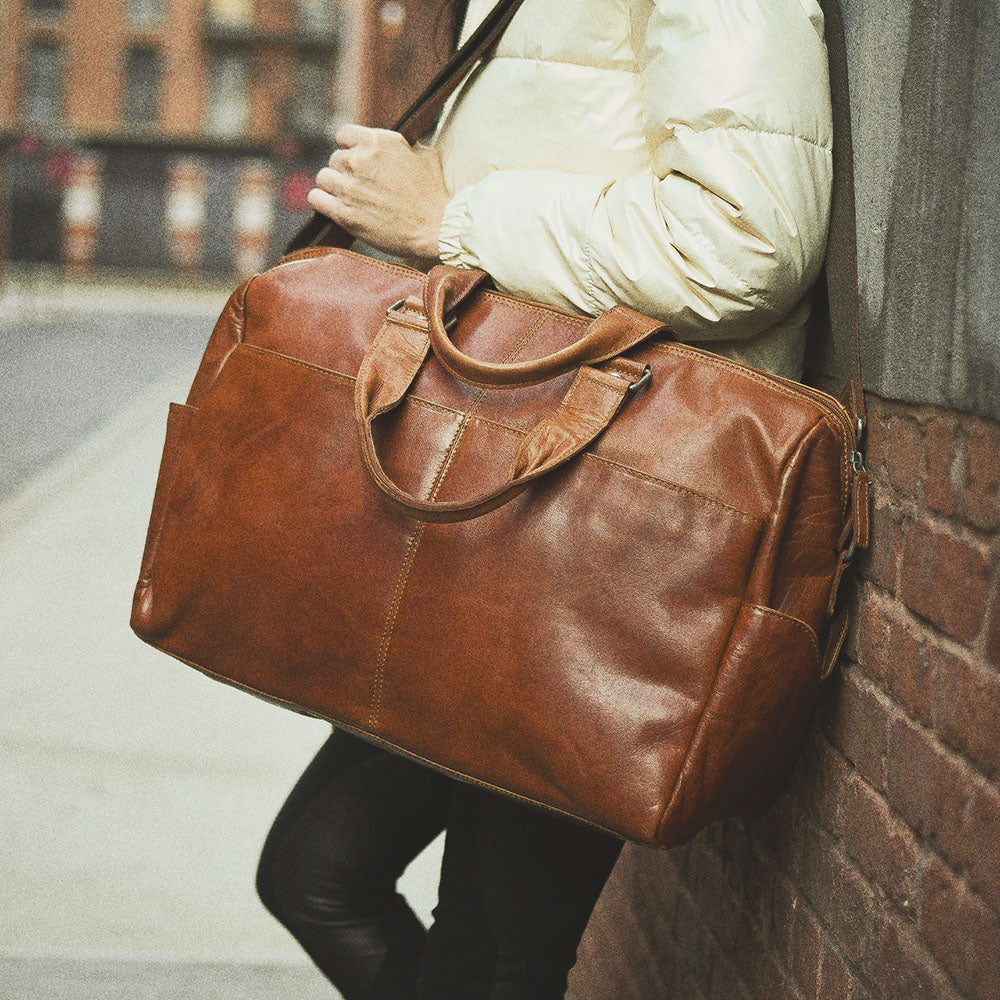 Leather Day Bag/Duffle - Voyager #7318 | Jack Georges