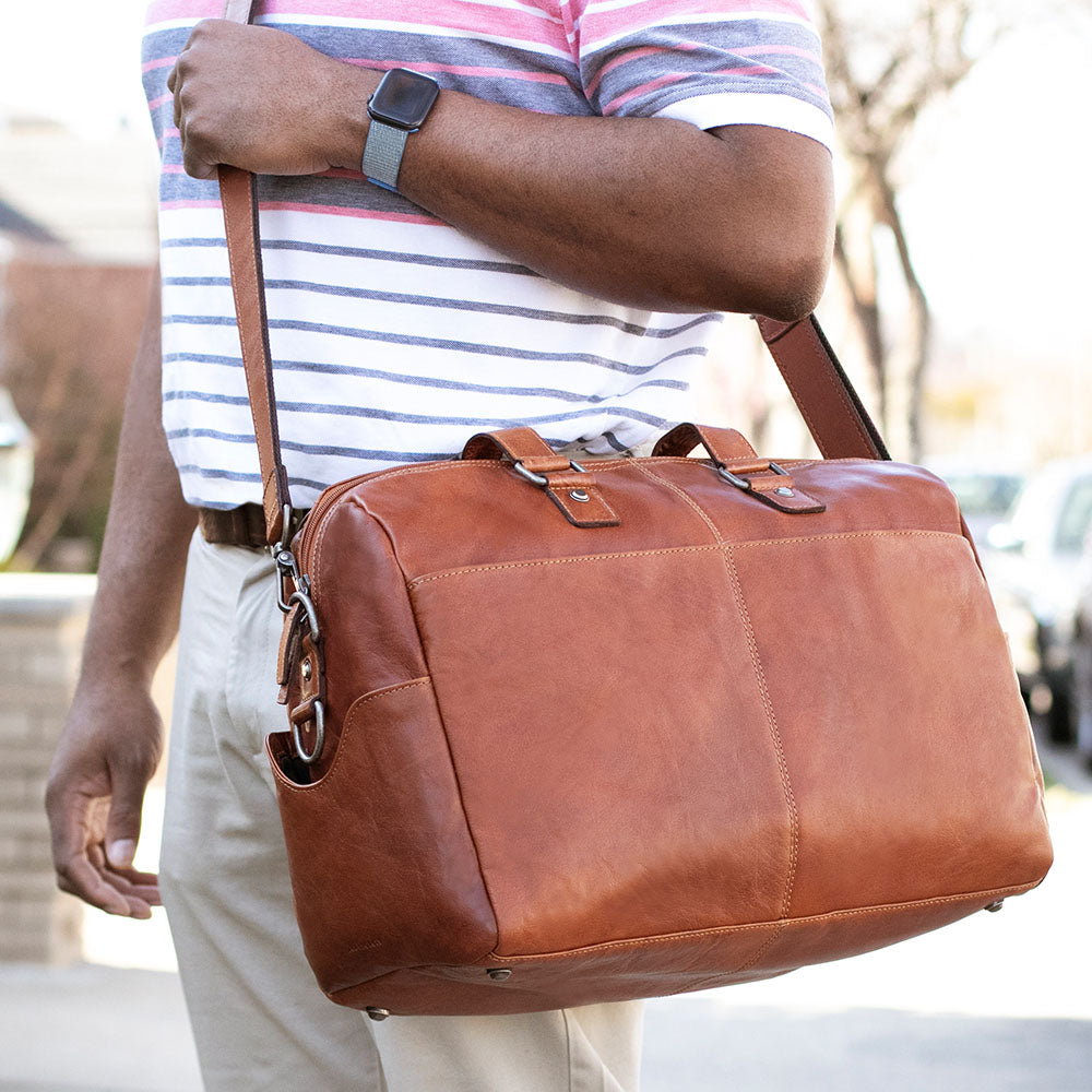 Leather Day Bag/Duffle - Voyager #7318 | Jack Georges
