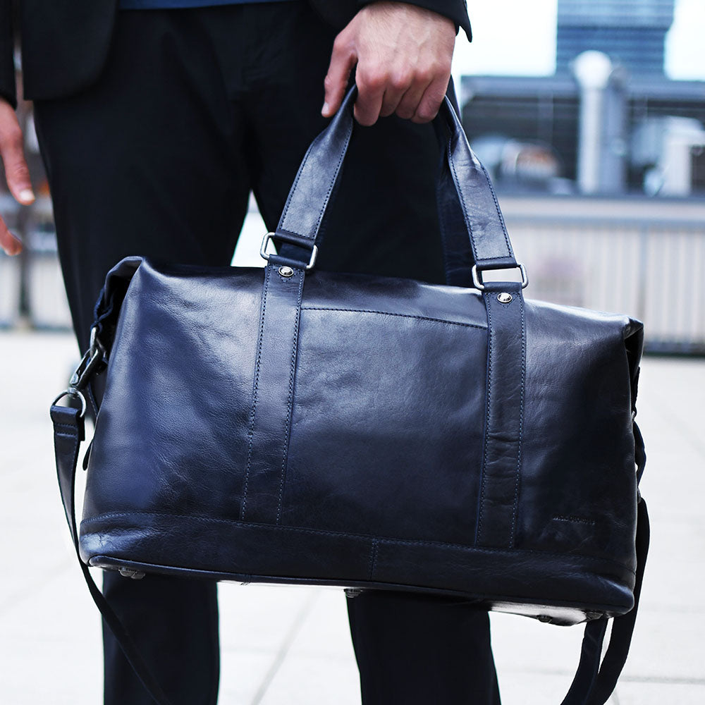Leather Duffle Bag - Voyager Carry-on #7319 | Jack Georges