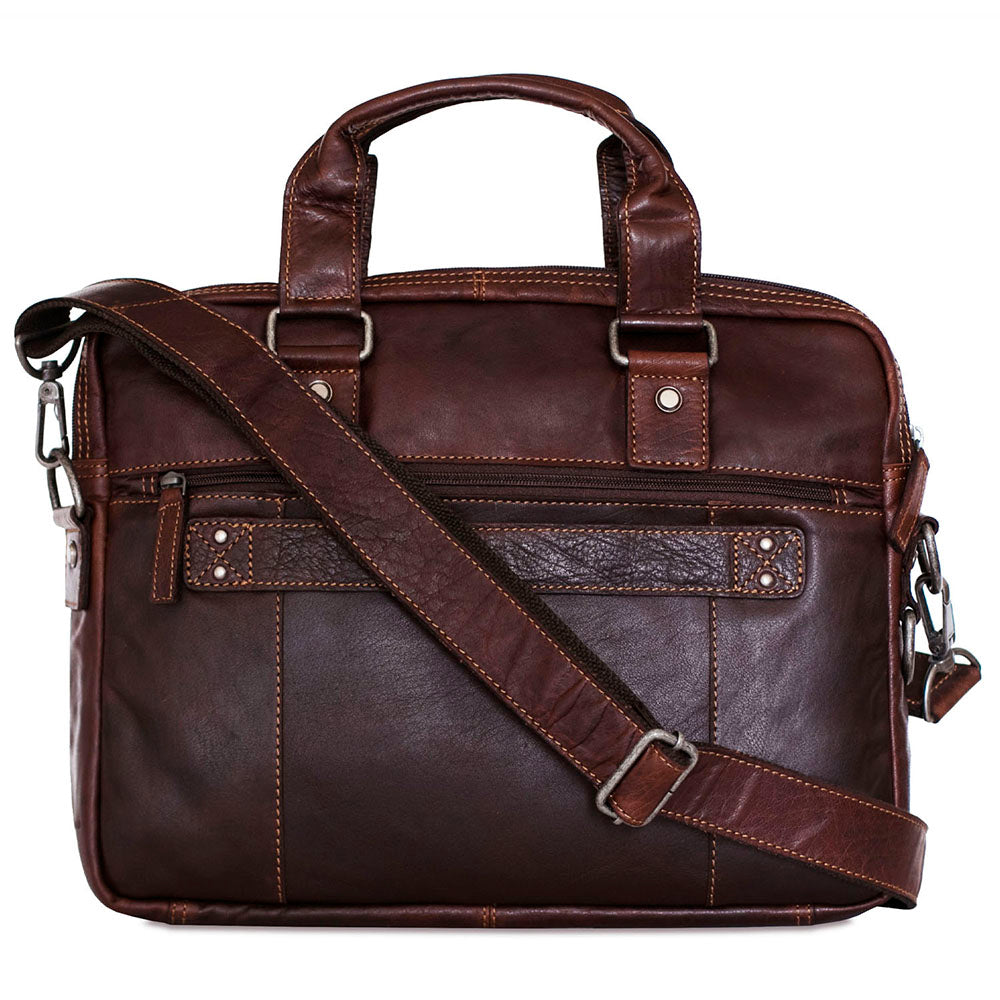 Leather Slim Briefcase - Voyager Professional #7321 | Jack Georges
