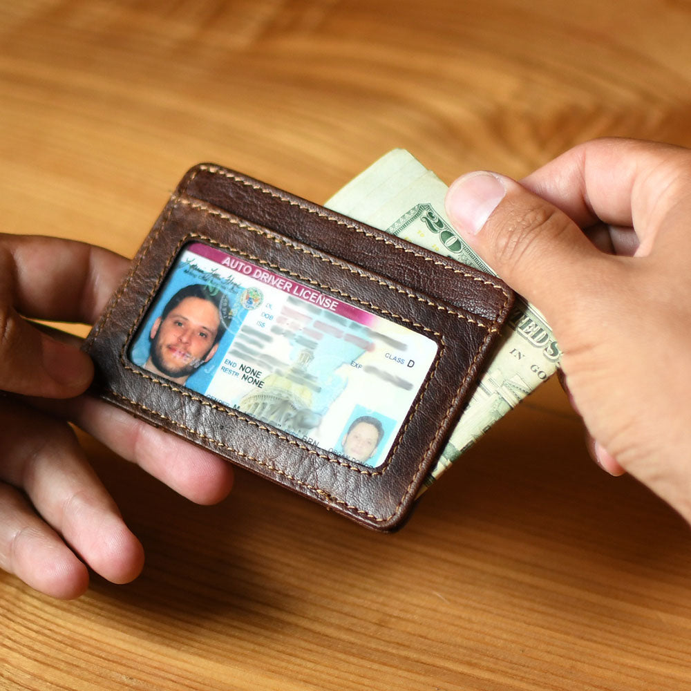 Leather Slim Wallet RFID - Voyager The Mitchell #7338 | Jack Georges