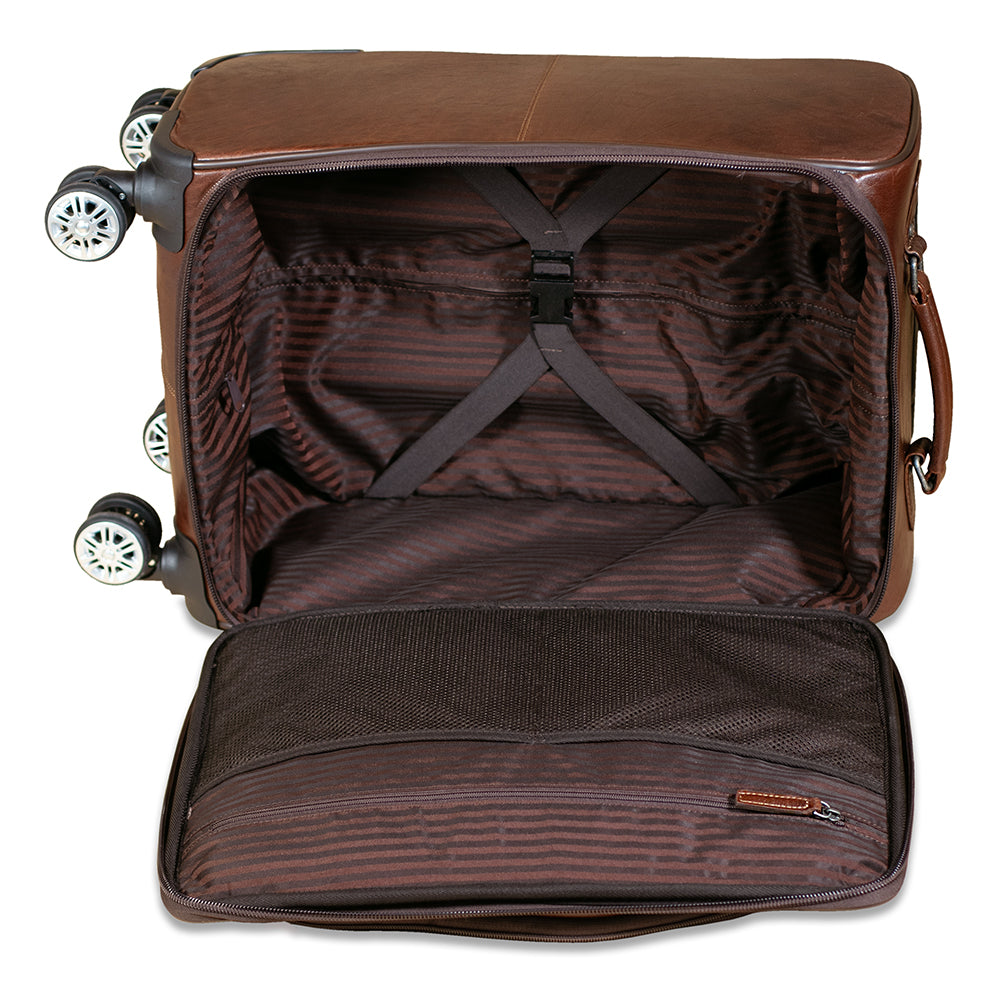 Leather Carry-on Bag - Voyager Wheeled 22 Leather Carry-on Bag - Voyager Wheeled 22