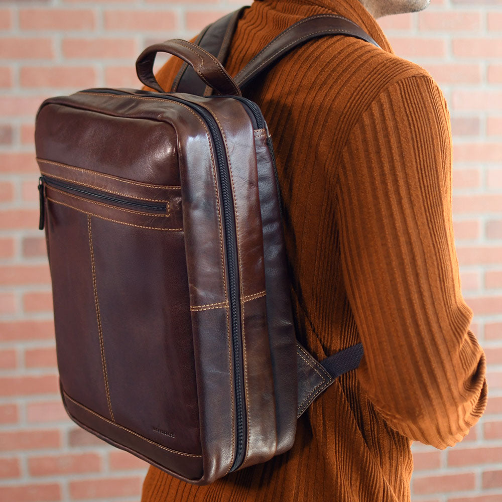 backpack voyager leather Jack Georges Leather Voyager Overnight Backpack