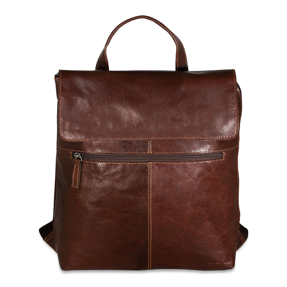 Leather Slim Backpack Voyager Maya #7526 | Jack Georges