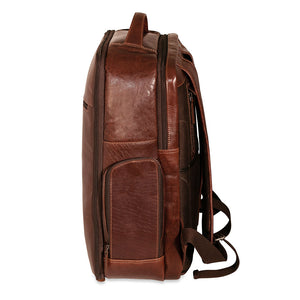 Voyager Large Travel Backpack - Brown - Side - Left