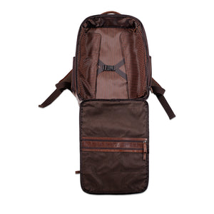 Voyager Large Travel Backpack - Brown - Interior-Empty