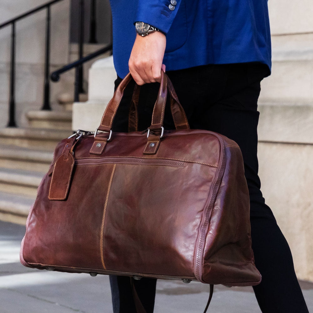 Leather Valet Bag - Voyager Large 22