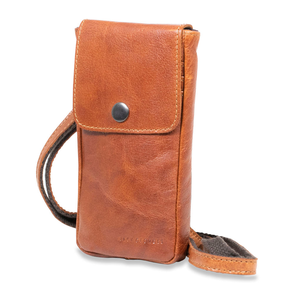 Leather Phone Holder Crossbody Bag - Voyager #7670 | Jack Georges