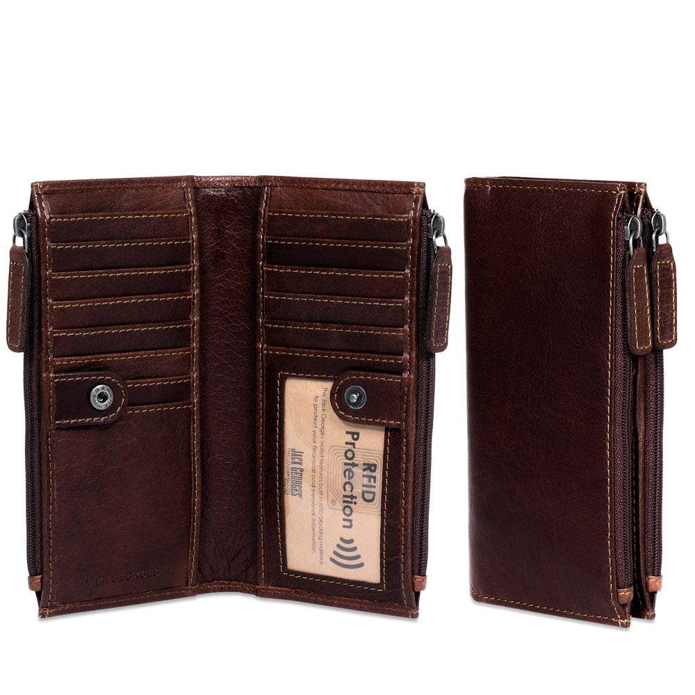 Slim Zippered Wallet #7717