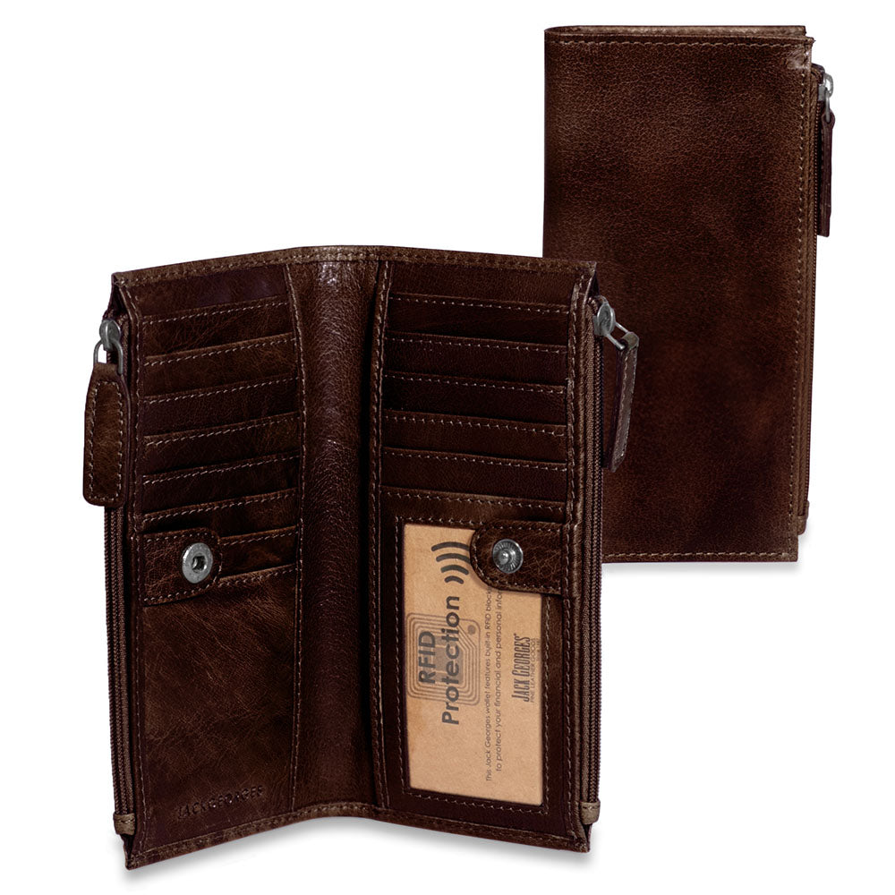 Slim Zippered Wallet #7717