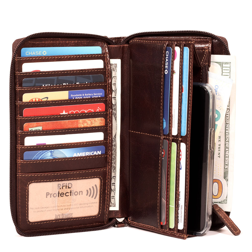 Large Zip-Around Travel Wallet #7724