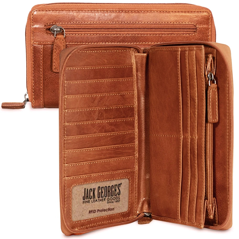 Large Zip-Around Travel Wallet #7724