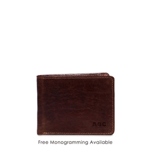 Bifold Wallet with Gusseted Currency Pocket #7731