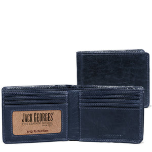 Bifold Wallet with Gusseted Currency Pocket #7731