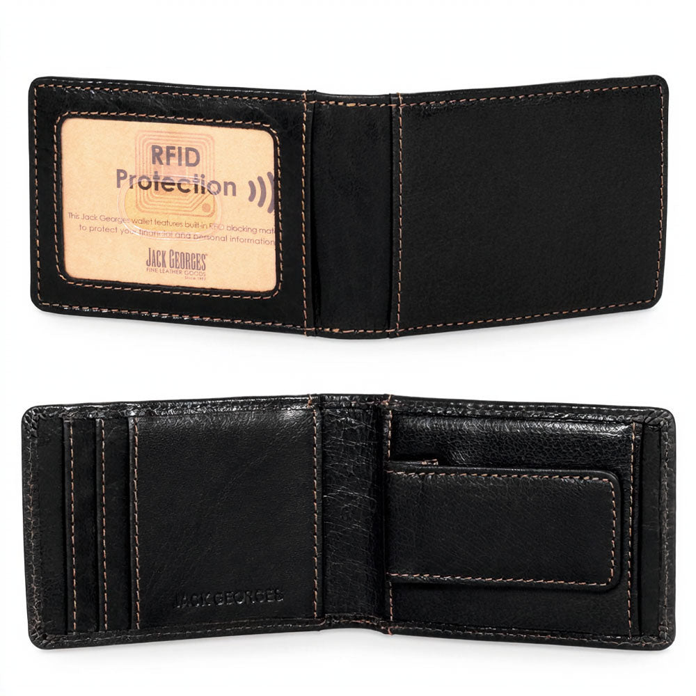 Bi-Fold Magnetic Money Clip Wallet #7748