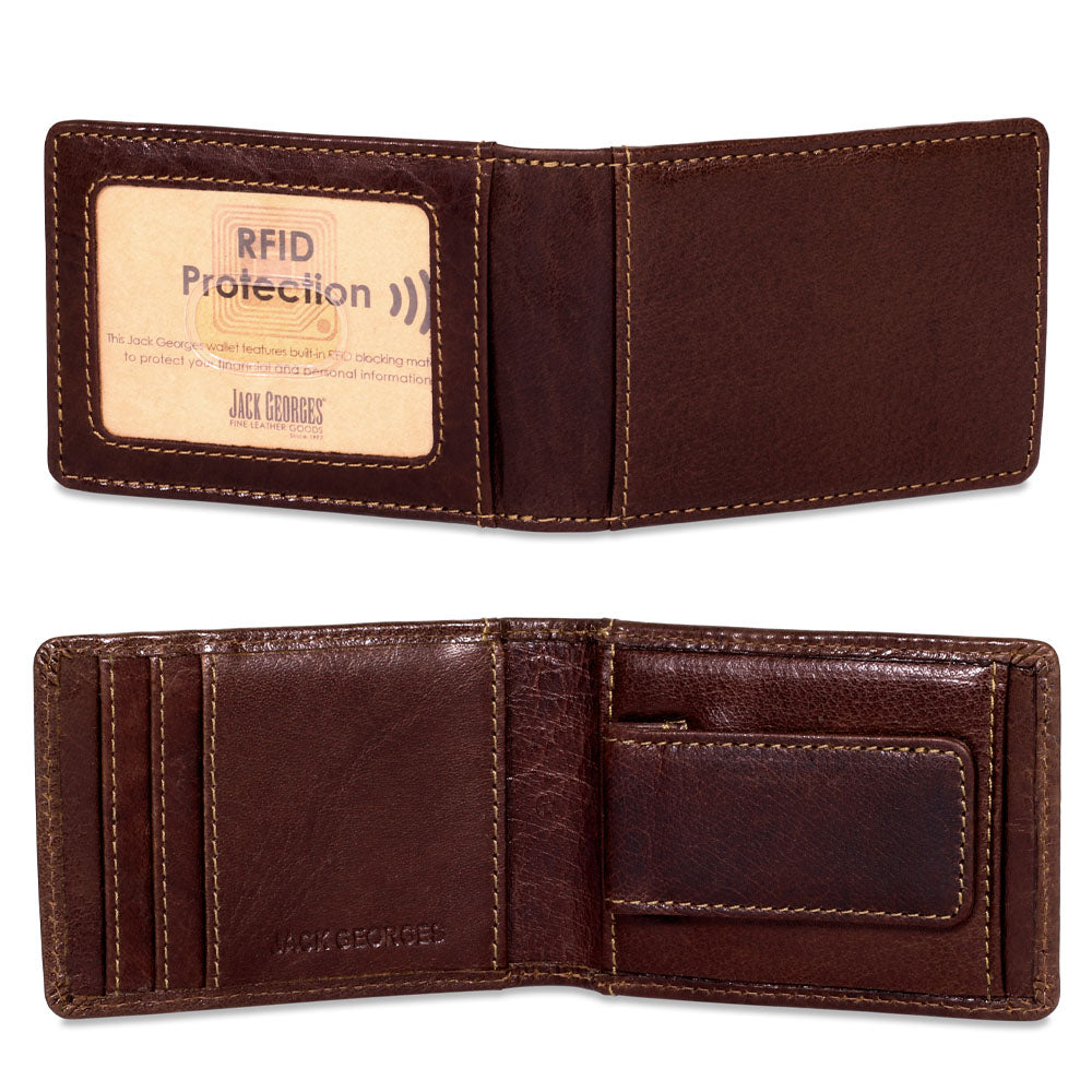 Bi-Fold Magnetic Money Clip Wallet #7748