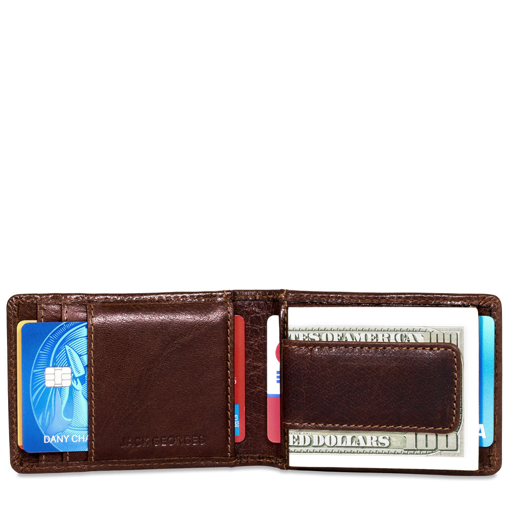 Bi-Fold Magnetic Money Clip Wallet #7748
