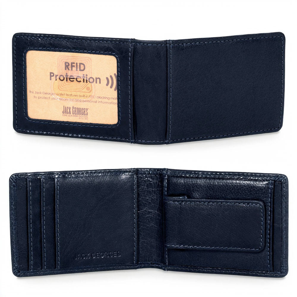 Bi-Fold Magnetic Money Clip Wallet #7748