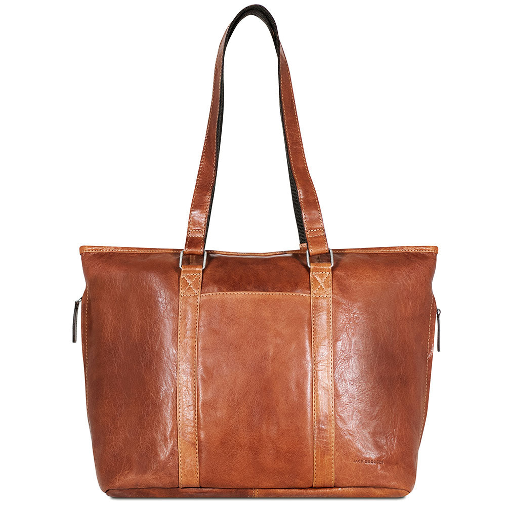 Leather Shopper Tote Voyager #7803 - Lifetime Warranty | Jack Georges