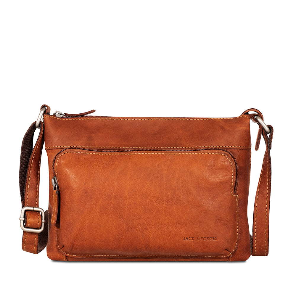 Leather Crossbody Bag - Voyager Mini City #7810 | Jack Georges Leather Crossbody Bag - Voyager Mini City #7810 | Jack Georges
