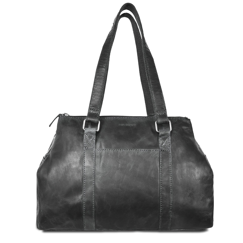 Voyager Satchel Handbag - Slate