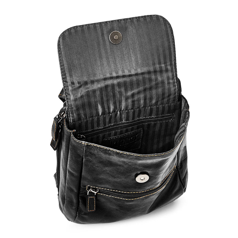 Leather Slim Crossbody Bag - Voyager #7831 | Jack Georges