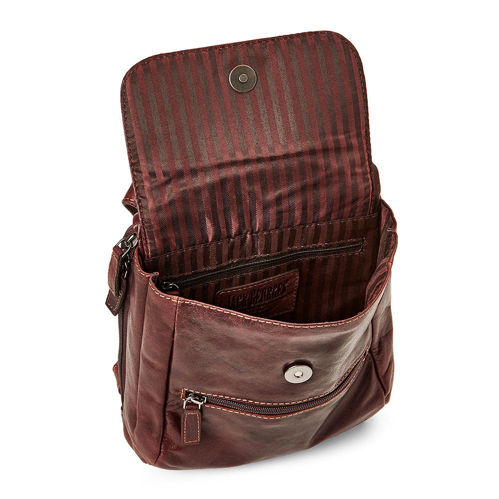 Leather Slim Crossbody Bag - Voyager #7831 | Jack Georges