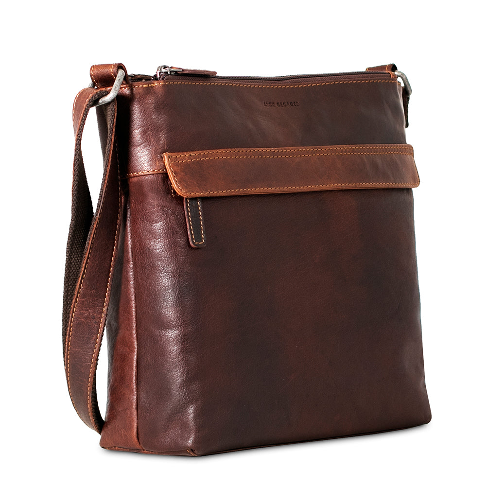 Zippered Crossbody Hobo Bag #7832