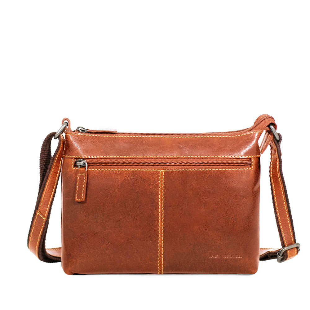 Leather Slim Crossbody Bag Mini Slim - Voyager #7870 | Jack Georges
