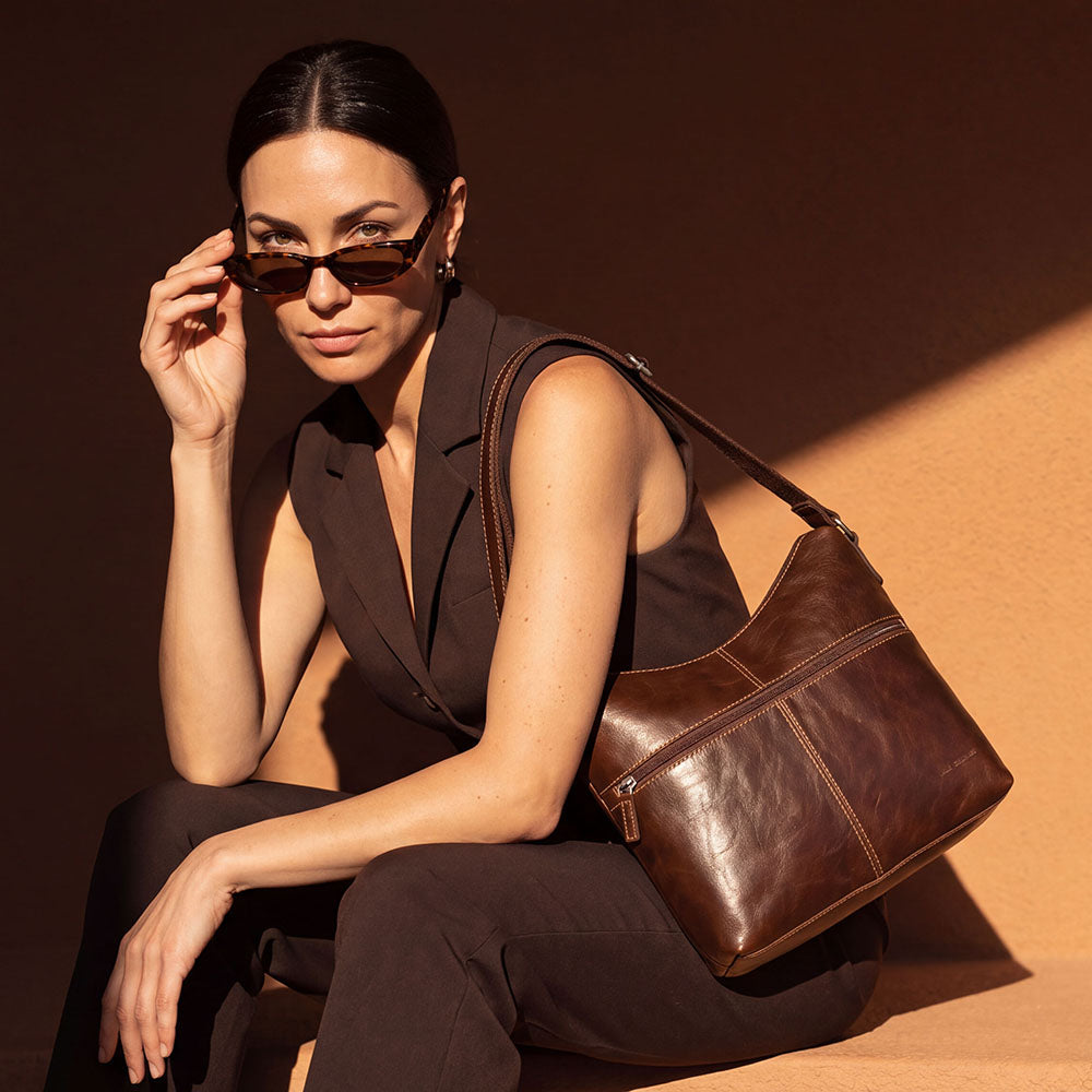 Uptown Hobo Bag w/Large Front Pocket #7874