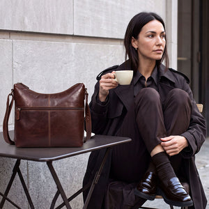 Uptown Hobo Bag w/Large Front Pocket #7874
