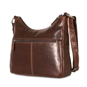 Voyager Midtown Shoulder Bag #7875 Brown Left Front