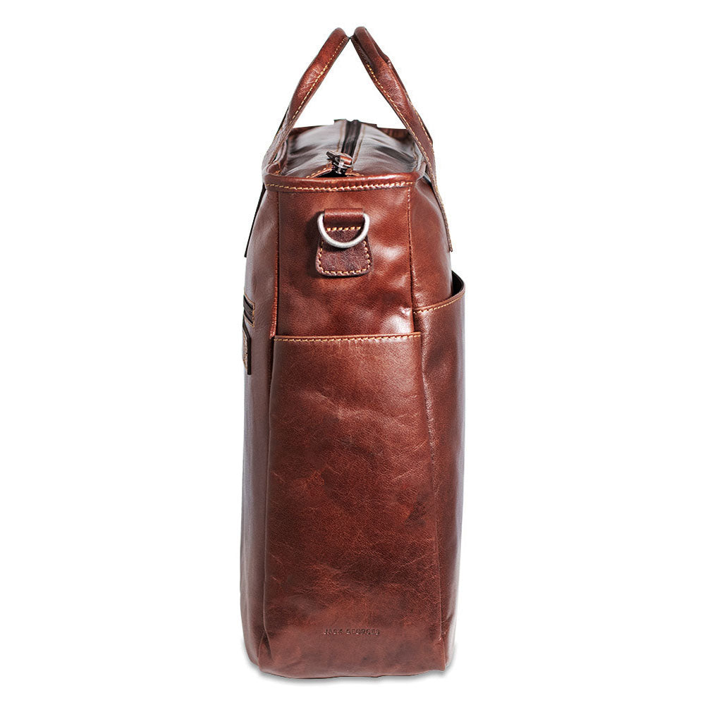 embassy travel gear faux leather 21 tote bag Leather Tote Day Bag - Voyager #7925