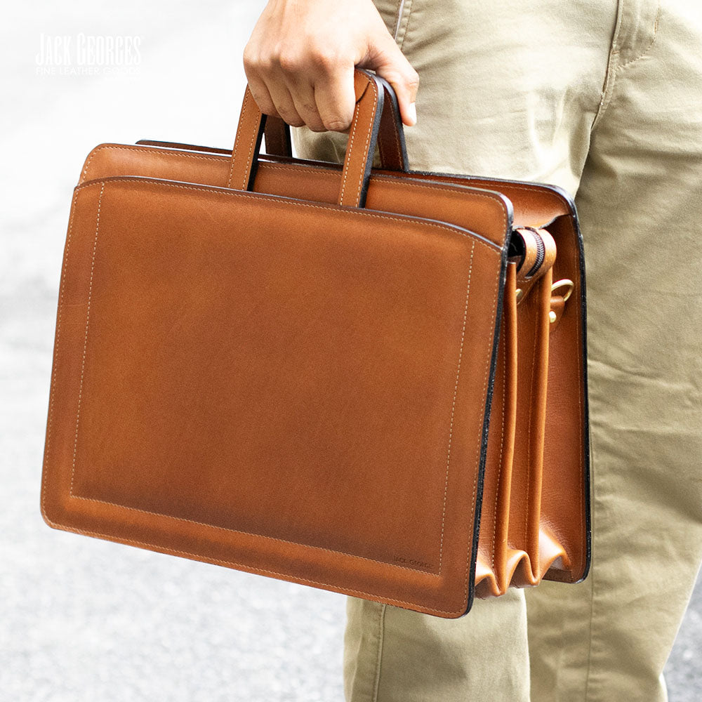 Belting Leather Professional Briefcase #9002