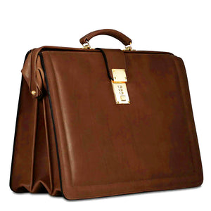 Belting Leather Classic Combination Lock Briefbag #9005