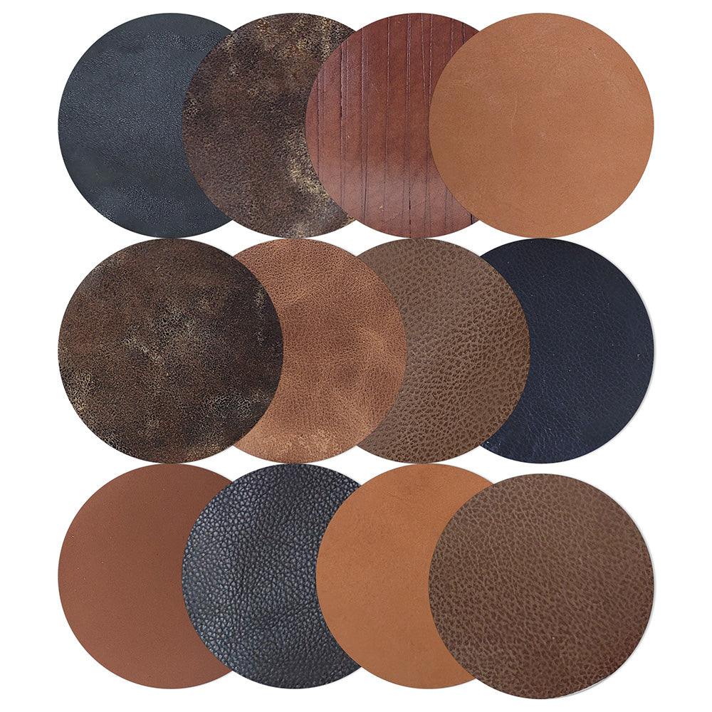 Leather Coasters - Set of 12