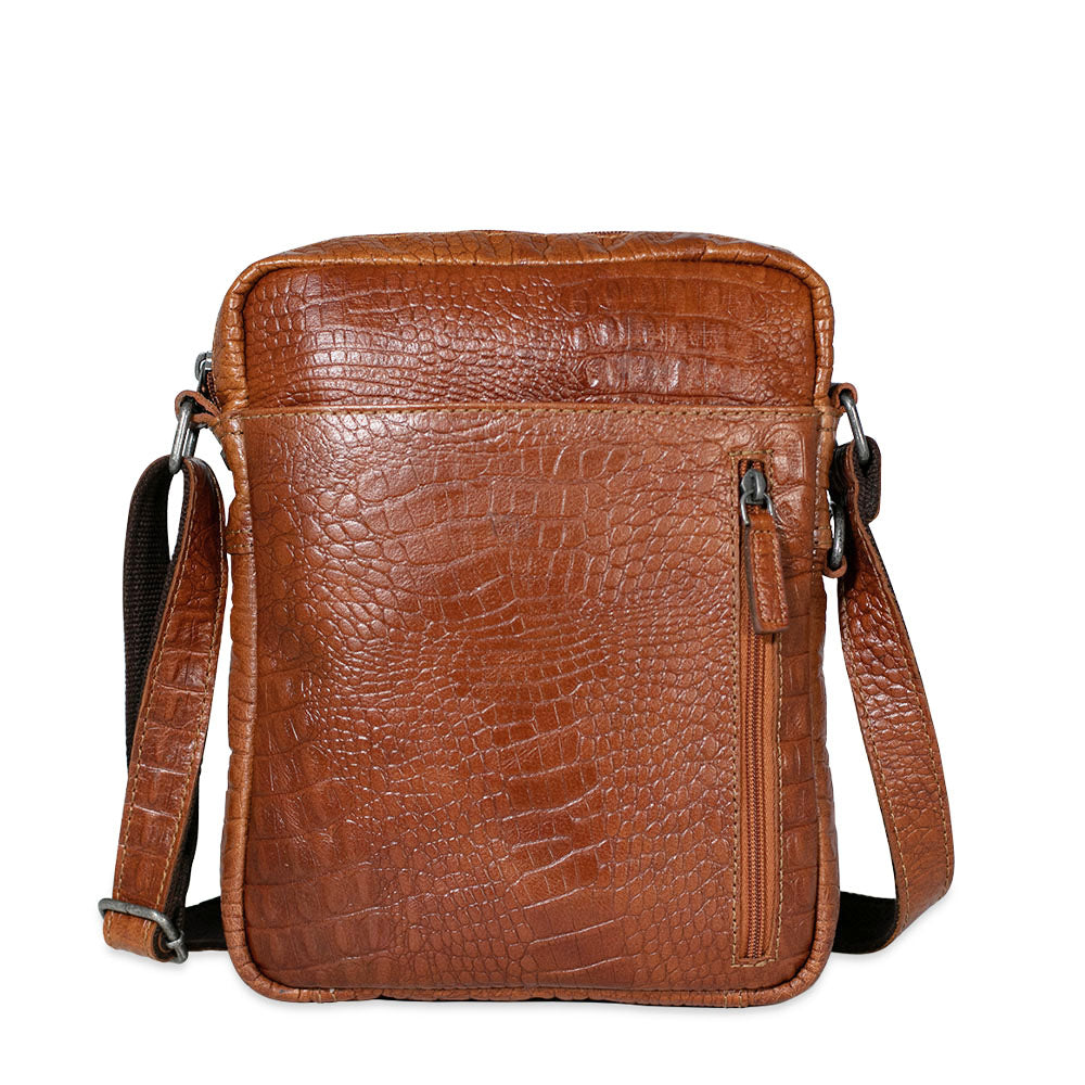 Leather Crossbody Bag - Hornback Croco Slim #HB213 | Jack Georges