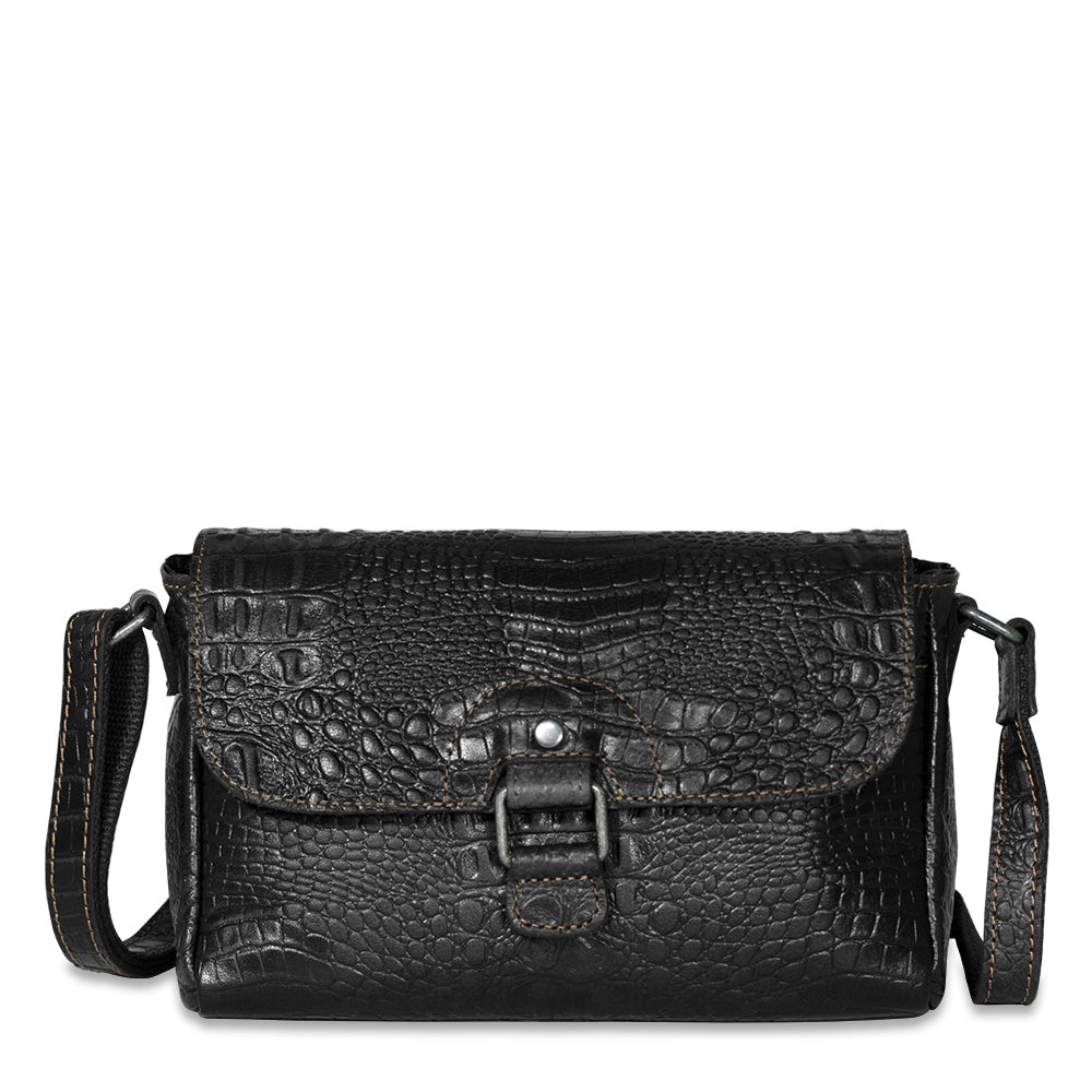 Leather Crossbody Handbag - Hornback Croco Emma #HB217 | Jack Georges