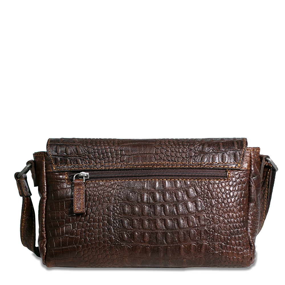 Hornback Croco Emma Petite Crossbody Bag #HB217
