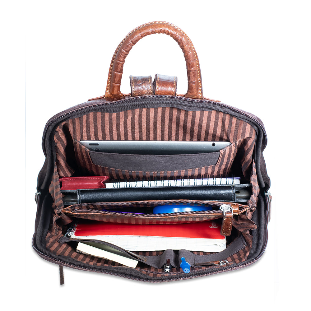 Hornback Croco Adele Slim Backpack #HB537 Hornback Croco Adele Slim Backpack #HB537