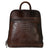 Hornback Croco Adele Slim Backpack #HB537 Front (Brown)