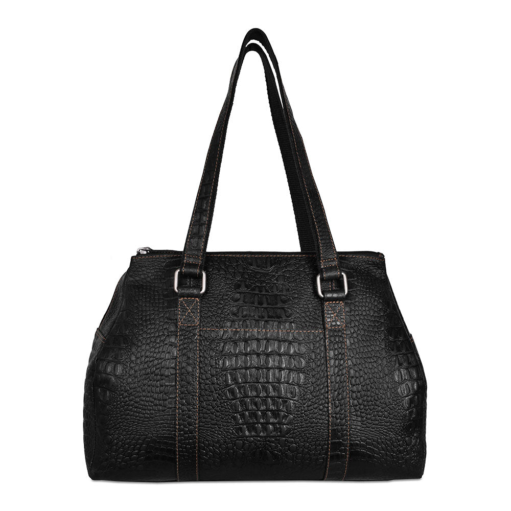 Hornback Croco Satchel Handbag #HB815