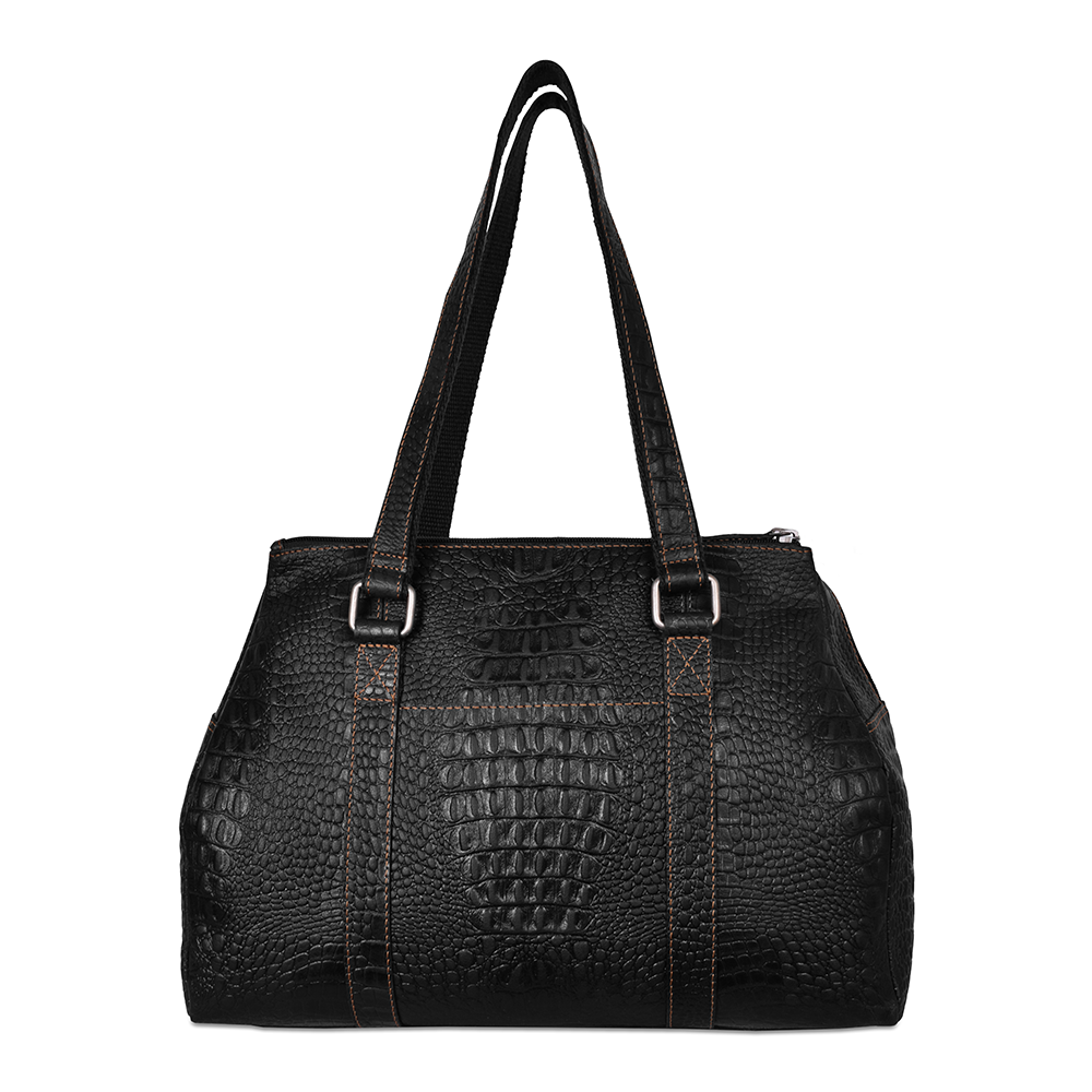 Leather Satchel Handbag - Hornback Croco #HB815 | Jack Georges Leather Satchel Handbag - Hornback Croco #HB815 | Jack Georges