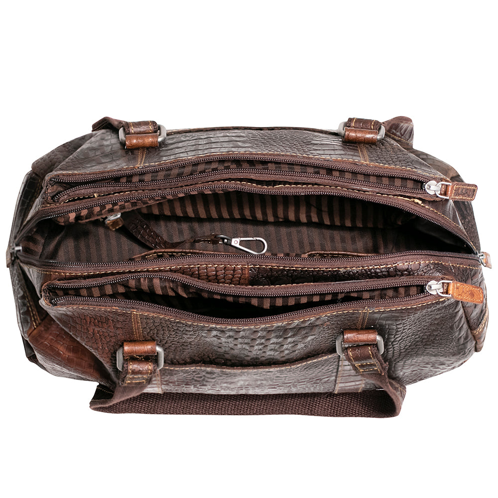 Hornback Croco Satchel Handbag #HB815